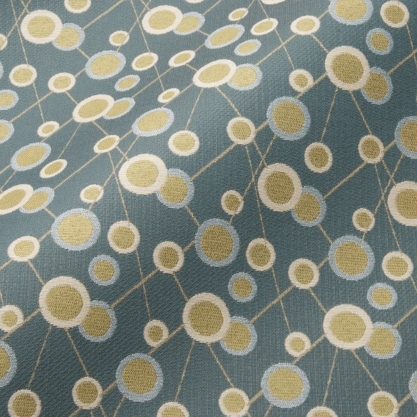 Pallas Tulips Lake Blue Crypton Upholstery Fabric