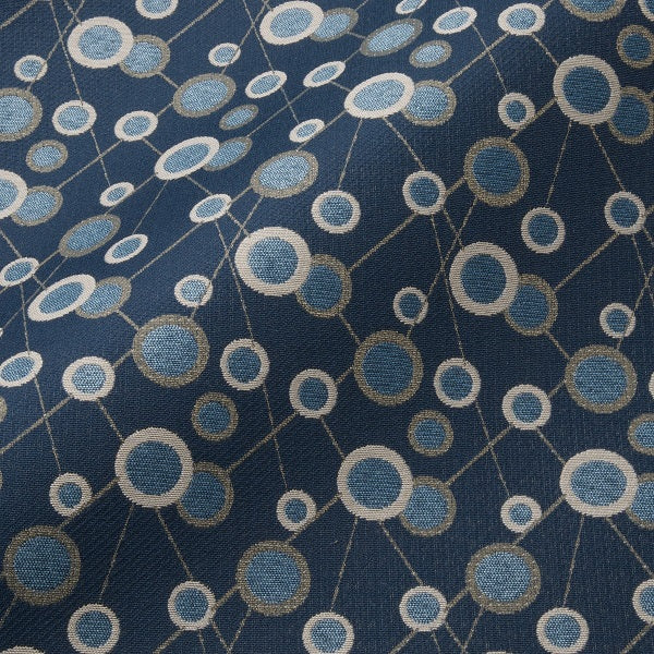 Pallas Tulips Sapphire Crypton Blue Upholstery Fabric