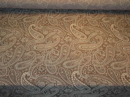 Desmond Pewter Paisley Design Grey Upholstery Fabric