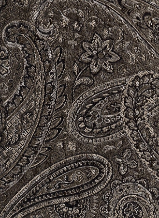 Desmond Pewter Paisley Design Grey Upholstery Fabric
