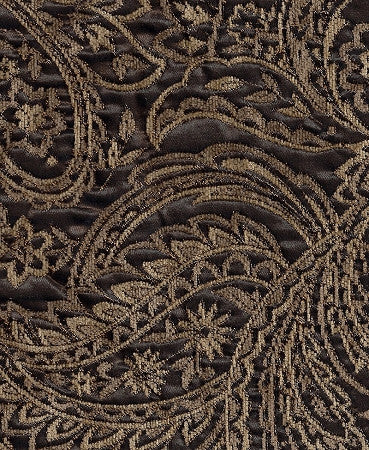 Trace Mocha Paisley Design Brown Upholstery Fabric