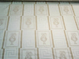 Ultramod Ivory Greek Key White Upholstery Fabric