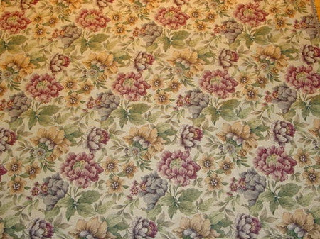 Springy Popouri Floral Green Upholstery Fabric