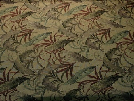 Beuna Vista Hosta Floral Botanical Green Upholstery Fabric