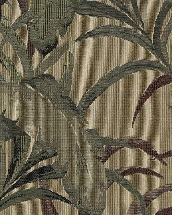 Beuna Vista Hosta Floral Botanical Green Upholstery Fabric