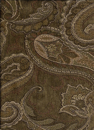 Mathis Moss Paisley Design Green Upholstery Fabric