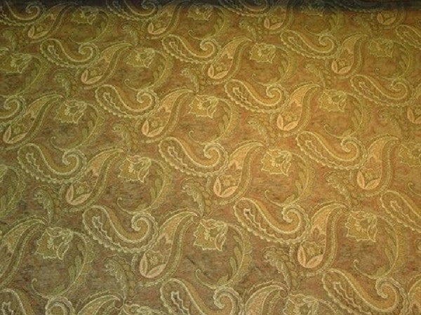 Mathis Moss Paisley Design Green Upholstery Fabric