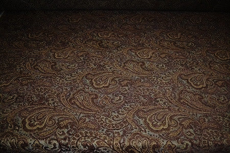Swavelle Mill Creek Upholstery Fabric Paisley Chenille Waller Agean