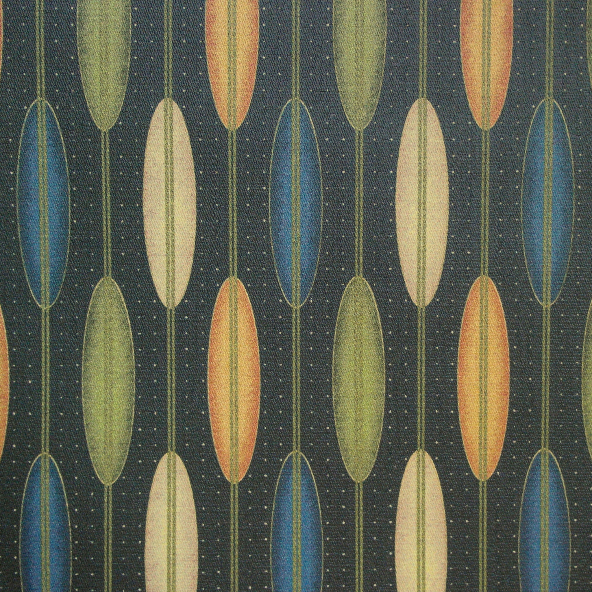 Remnant of Abacus Jet Black Upholstery Fabric