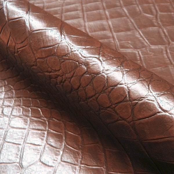 Upholstery Fabric Embossed Leather Hide African Dark Brown Toto Fabrics