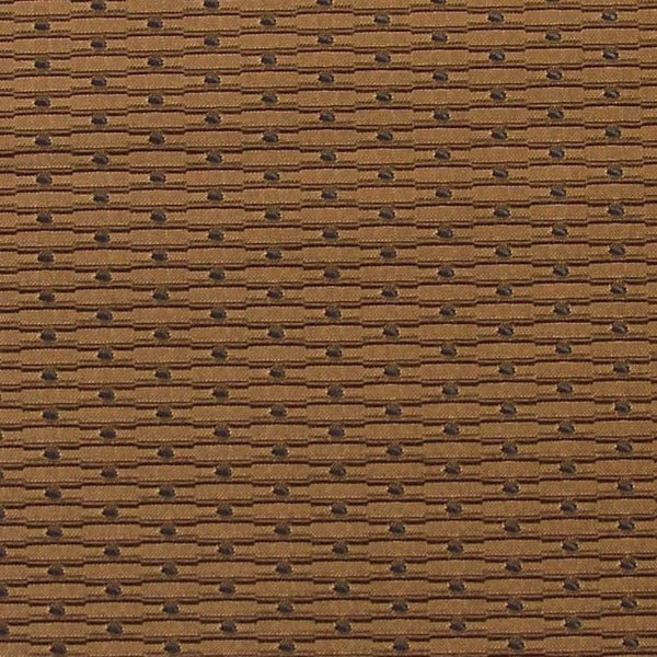Maharam Akimbo Walnut Pencil Stipe Dot Brown Upholstery Fabric
