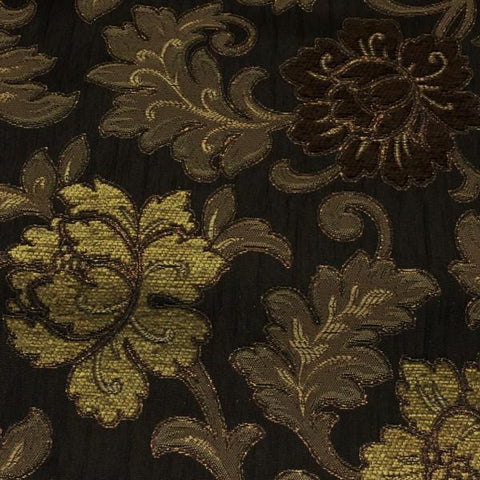 Swavelle Mill Creek Upholstery Fabric Floral Anniston Brown Toto Fabrics