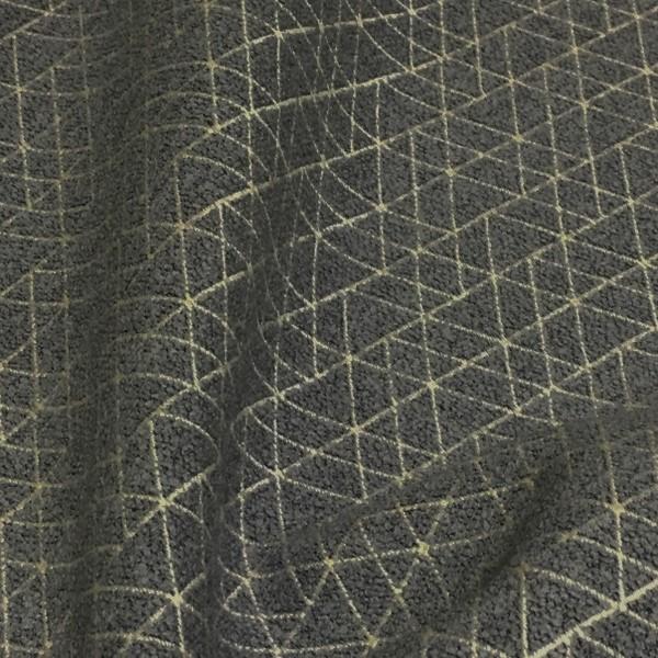 HBF Argyle Boucle Cement Geometric Gray Upholstery Fabric
