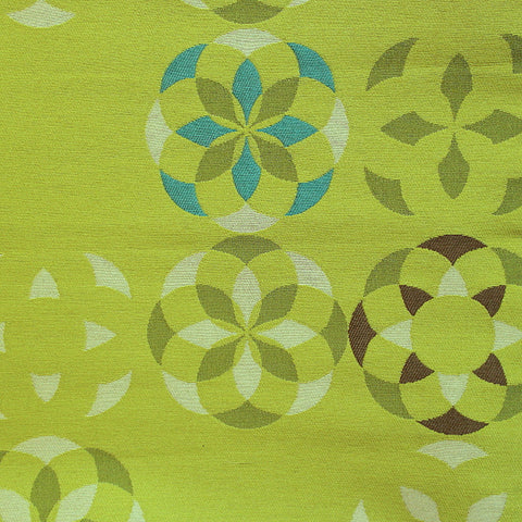 Momentum Textiles Upholstery Fabric Remnant Arrange Wasabi Green