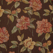 Upholstery Fabric Large Floral Matelasse As-Is Manor Garden Chocolate Toto Fabrics