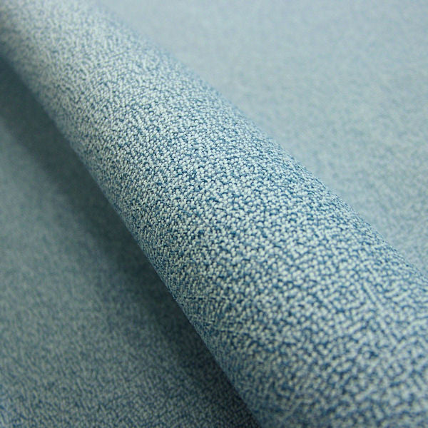 Axis Too Sea Solid Textured Panel Blue Upholstery Fabric