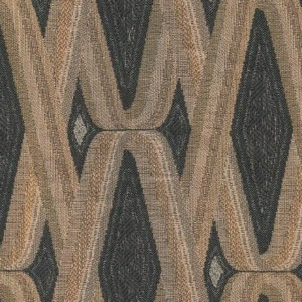 Upholstery Fabric Overlapping Diamond Azure Ebony Toto Fabrics