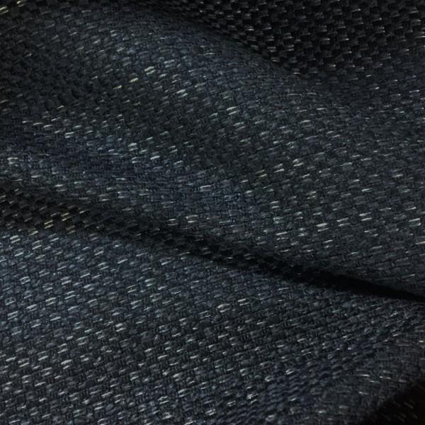 Designtex Bark Cloth Navy Chenille Blue Upholstery Fabric