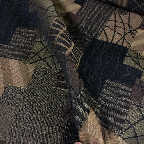 Swavelle Mill Creek Barker Raven Geometric Black Upholstery Fabric
