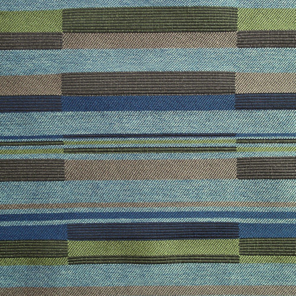 CF Stinson Upholstery Fabric Staggered Stripes Bass Line Blue Note Toto Fabrics