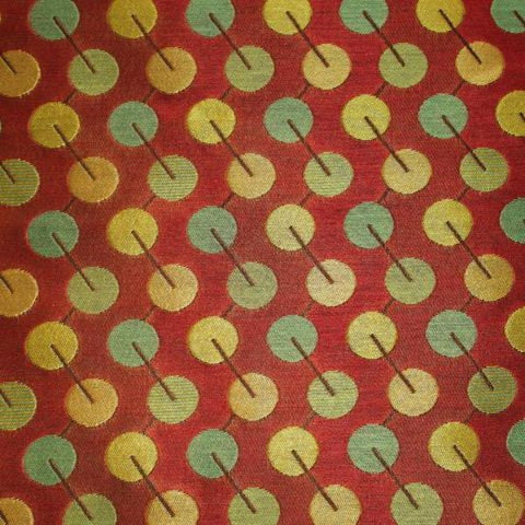 Arc-Com Bauble Ruby Red Upholstery Fabric