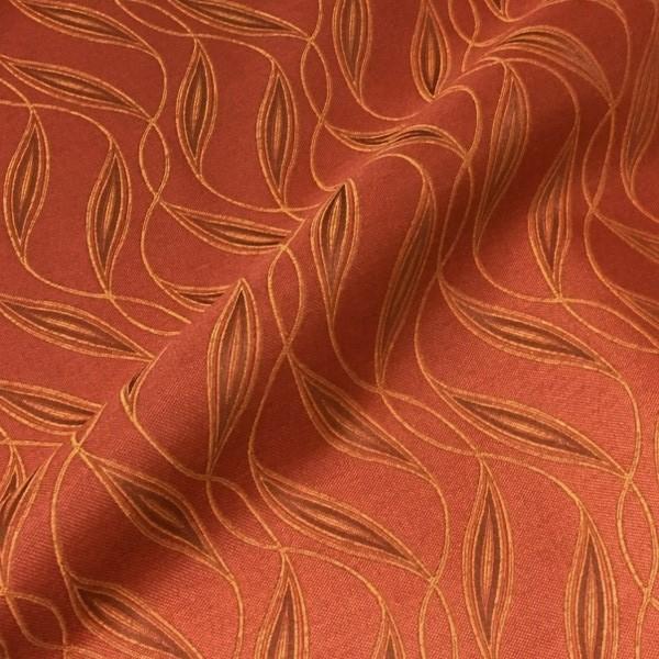 Sina Pearson Beachcomber Cayenne Botanical Crypton Orange Upholstery Fabric