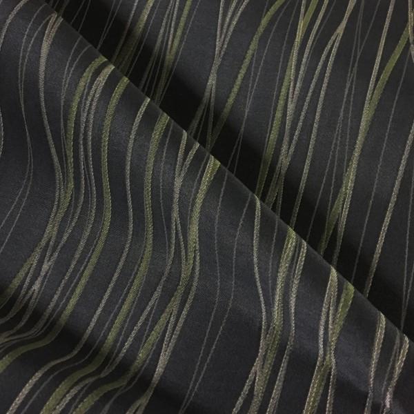 Luna Textiles Beam Prism Stripe Gray Upholstery Fabric