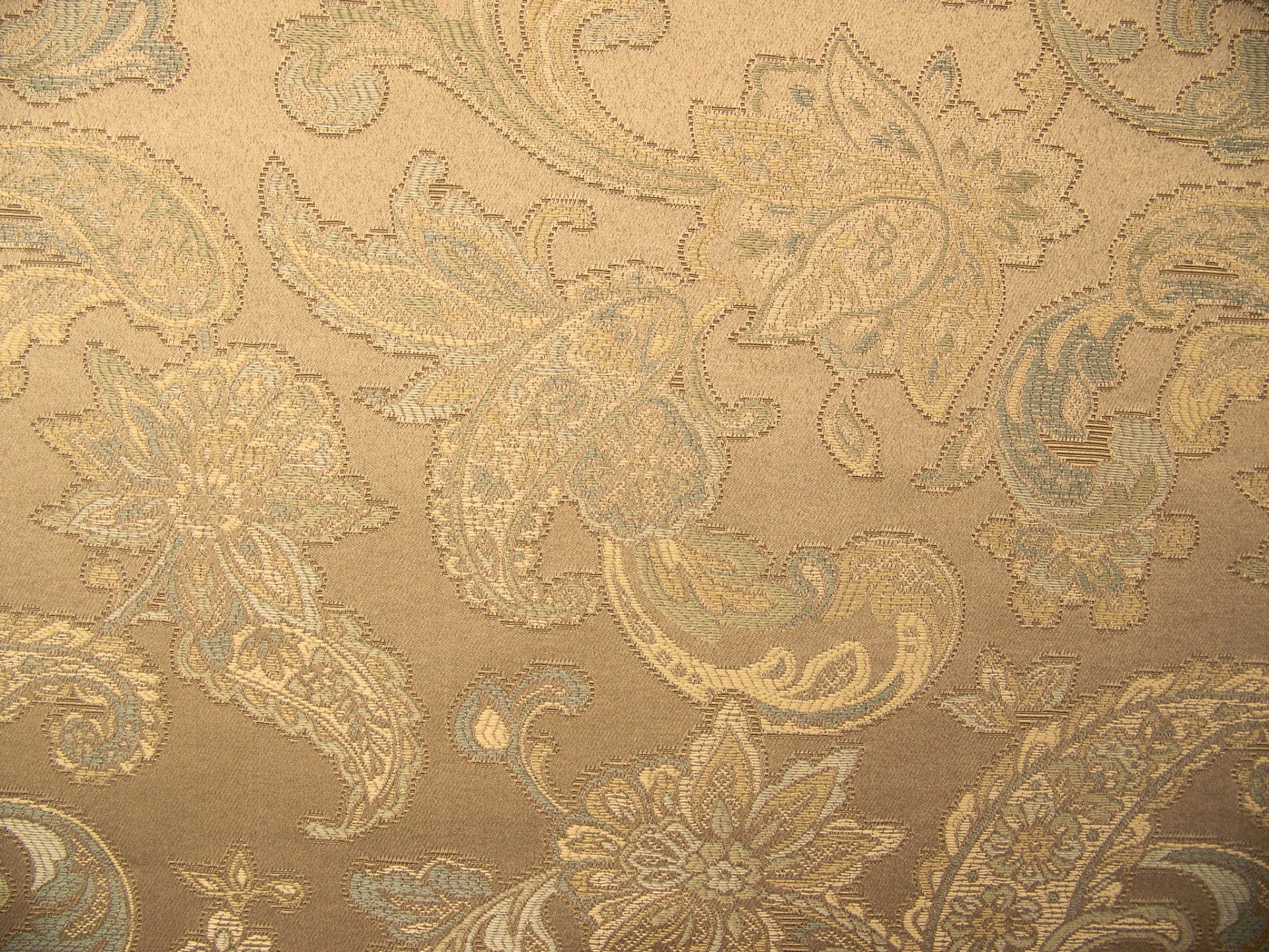 Becca Vidal Neutral Paisley Upholstery Fabric