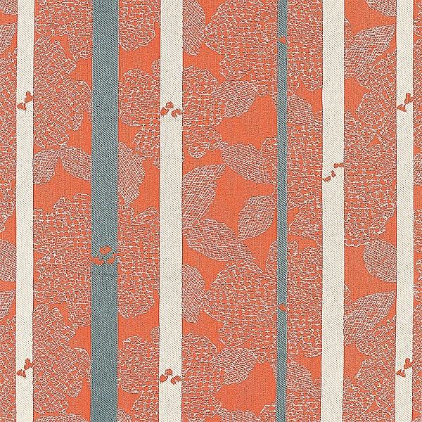 HBF Textiles Upholstery Big Floral Stripe Grey On Cream Toto Fabrics Online