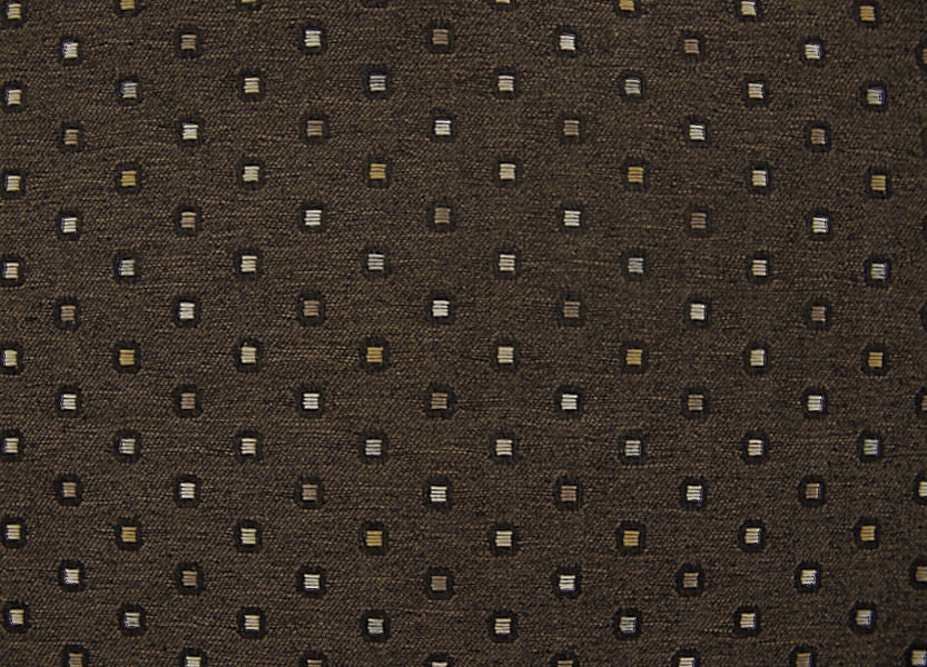 Remnant of Block Buster Beauty Mark Brown Upholstery Fabric