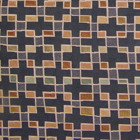 Arc-Com Block Party Baltic Upholstery Fabric