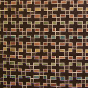Remnant of Block Party Godiva Brown Upholstery Fabric