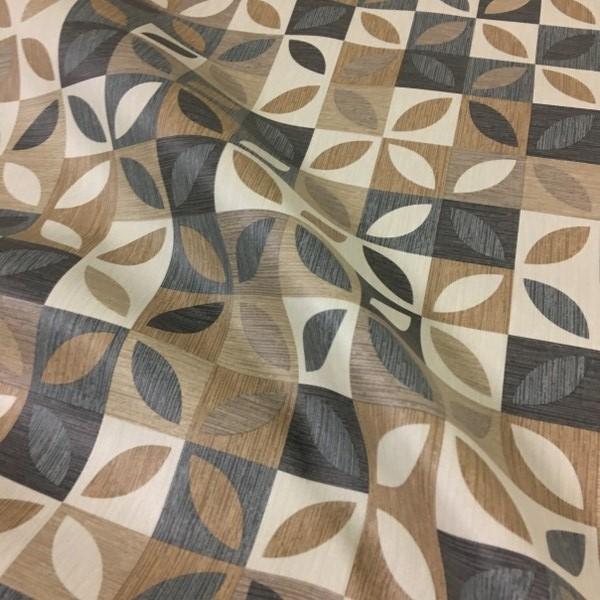 Arc-Com Block Petal Stone Brown Upholstery Vinyl 