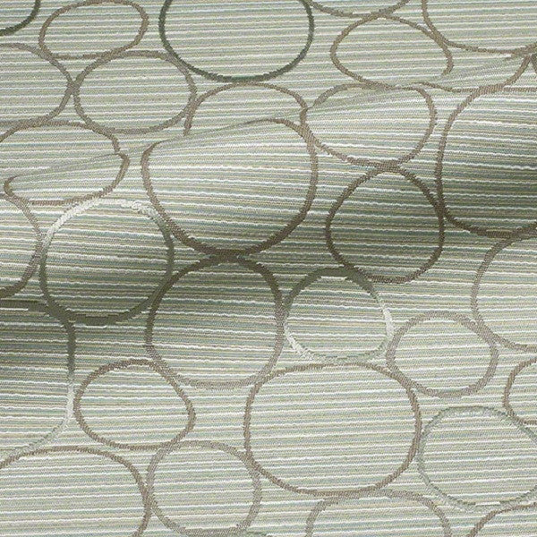 Upholstery Fabric Modern Design Circles Bongo Platinum Toto Fabrics