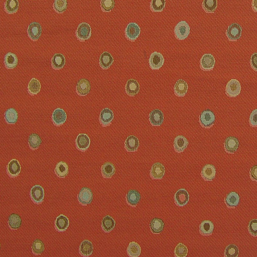 Arc-Com Fabrics Upholstery Fabric Remnant Bubbly Terracotta