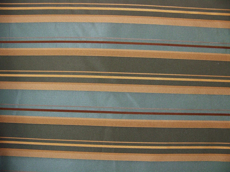 Remnant of Burnished Cyan Neck Blue Upholstery Fabric