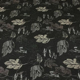 Upholstery Fabric Leaves Burren Graphite Toto Fabrics
