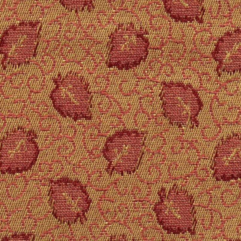Upholstery Fabric Sturdy Scroll Foliage Cadmium Leaf Gold Dust Toto Fabrics