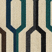 Carnegie Fabrics Upholstery Fabric Colorful Ogee Camden Color 4 Toto Fabrics