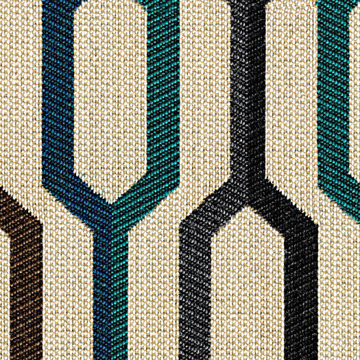 Carnegie Fabrics Upholstery Fabric Colorful Ogee Camden Color 4 Toto Fabrics