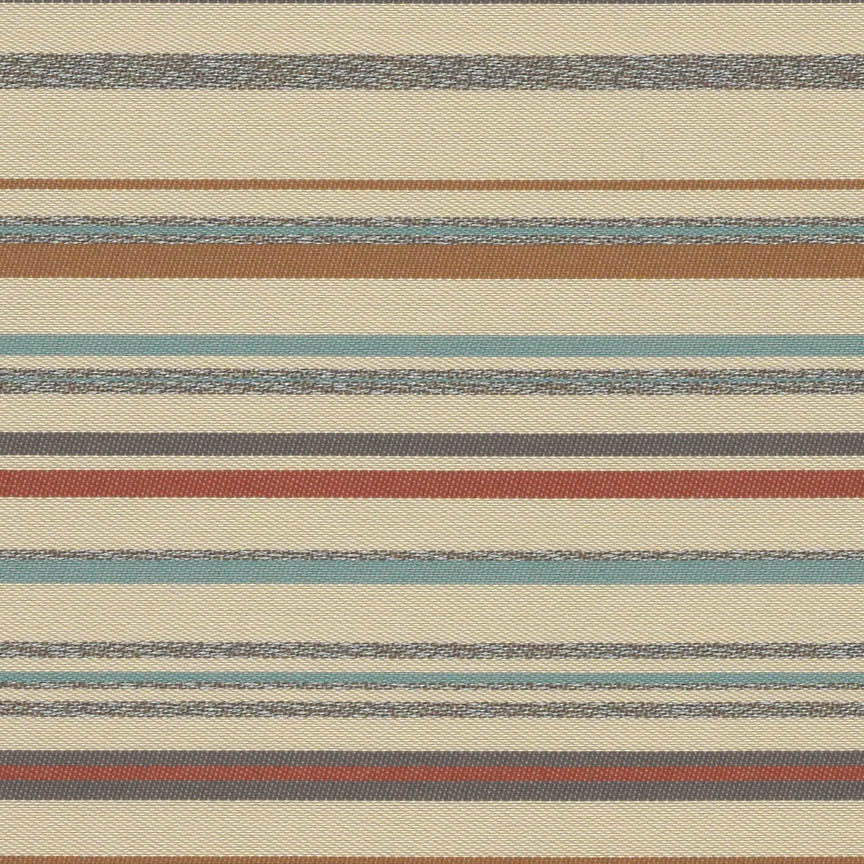 Arc-Com Campus Stripe Beach Colorful Stripe Upholstery Fabric