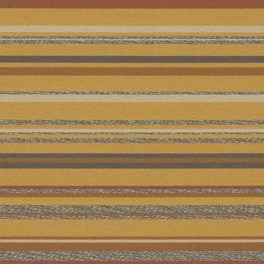 Fabric Remnant of Campus Stripe Sunflower