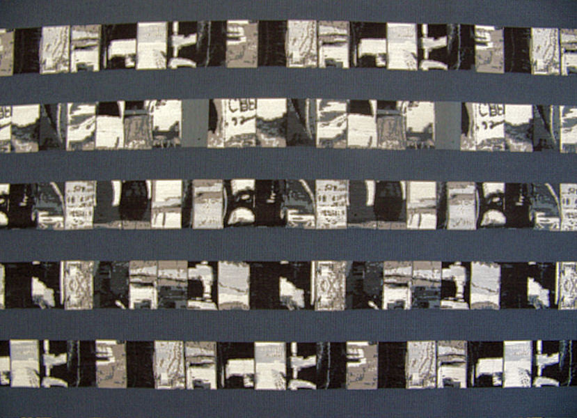 Remnant of D.L. Couch Cannes Fjord Blue Upholstery Fabric