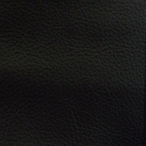 Mayer Fabrics Fabric Remnant of Caressa Black Faux Leather Upholstery Vinyl