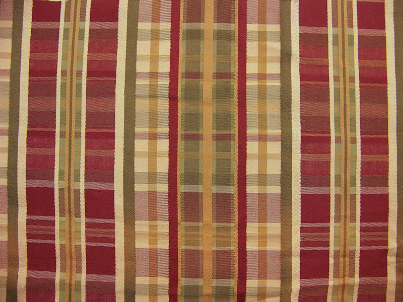 Remnant of Carol Jasper Red Upholstery Fabric