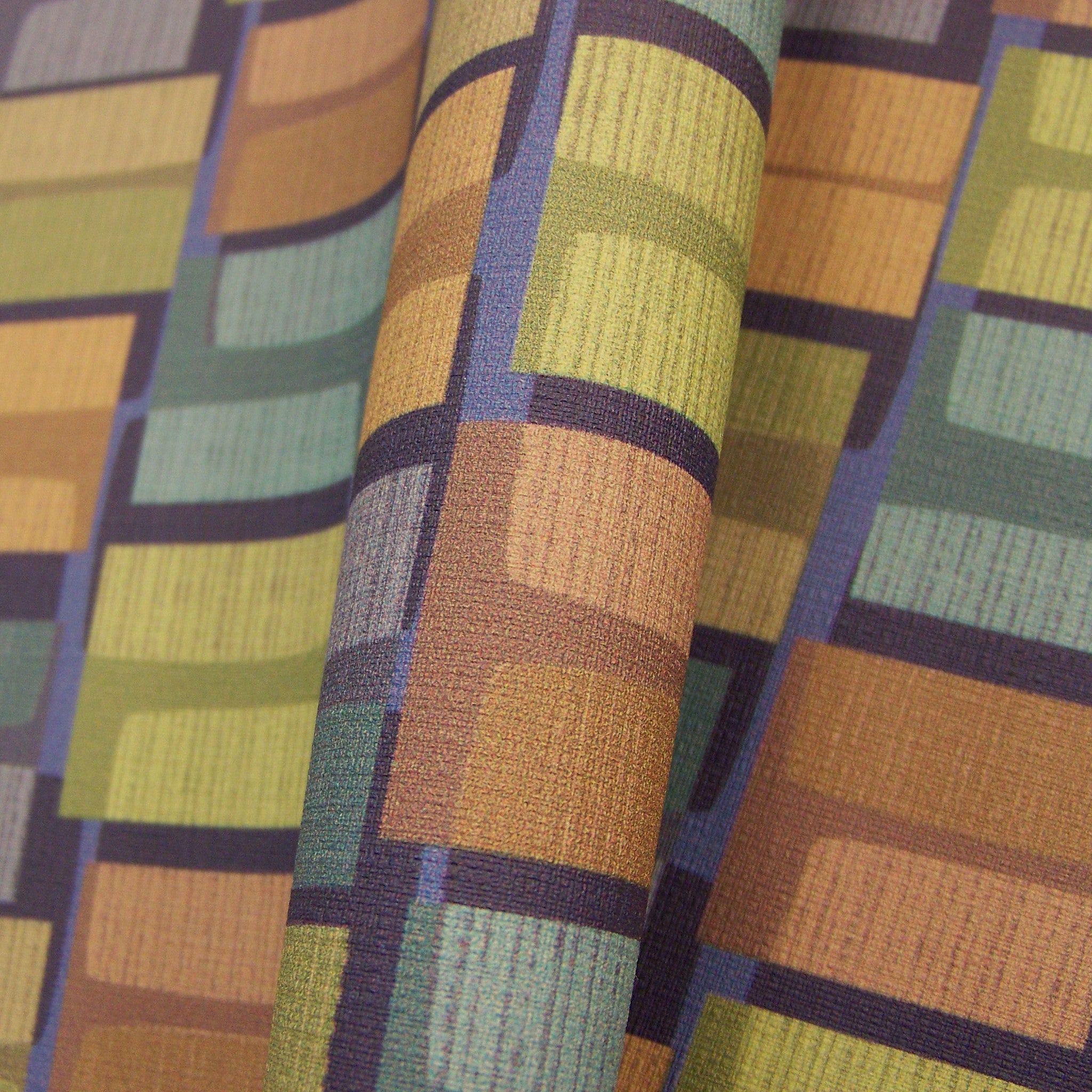 Upholstery Fabric Colorful Vinyl Geometric Carouse Marina Toto Fabrics