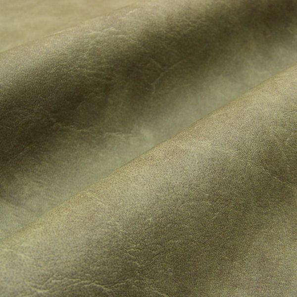 Upholstery Fabric Tone On Tone Faux Leather Carrara Dark Green Toto Fabrics