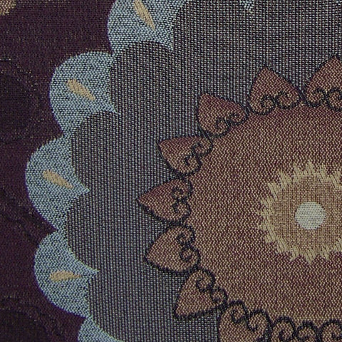 Remnant of Cassava Aubergine Purple Upholstery Fabric