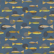Upholstery Fabric Swimming Fish Catch Me If You Can Tang Toto Fabrics
