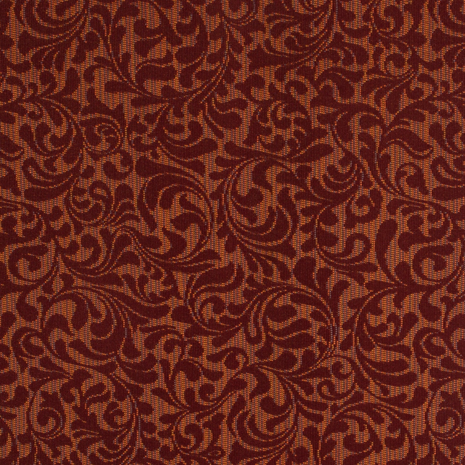 Upholstery Fabric Elegant Foliage  Cavalier Bordeaux Toto Fabrics